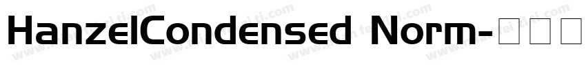 HanzelCondensed Norm字体转换